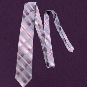 Calvin Klein purple patterned tie